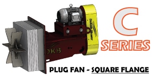 C Series - Square Flange Plug Fan Image