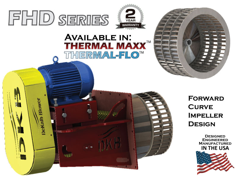 DeKalb Blower - FHD Series - Forward Curve Impeller Design Catalog